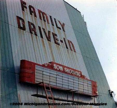 Family Drive-In Theatre - Family Screen Tower 1980S Courtesy Darryl Burgess-Outdoor Moovies (newer photo)